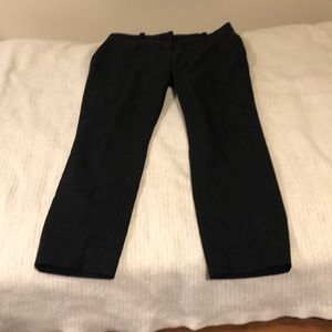 Women’s black taper-leg dress pants